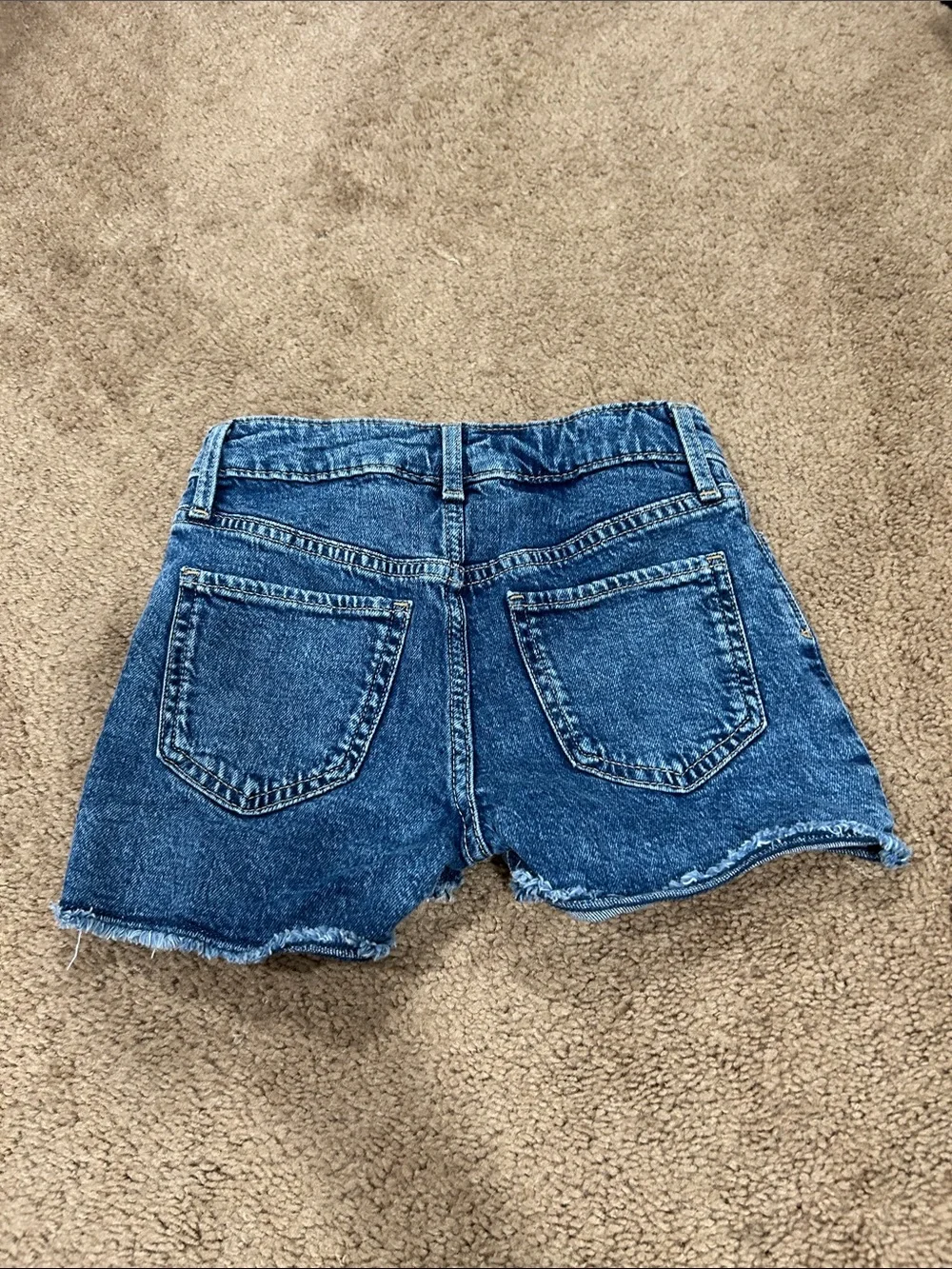 GAP Kids Dark Blue Denim Cutoff Shorts